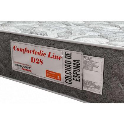 Imagem de Conjunto Box Casal: Colchão Espuma Orthoflex D23 ComfortPedic + Base CRC Suede Black (138x188)