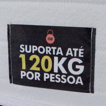 Imagem de Conjunto Box Casal Hellen Orto Konfort Espuma D33 Pillow Top 138x188x57cm