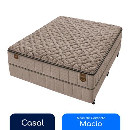 Imagem de Conjunto Box Casal Molas Ensacadas Americanflex Virtus 138x188x70cm