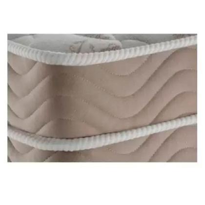 Imagem de Conjunto Box Casal Queen Size Colchão Airtech Molas Ensacadas Spring Pocket Base Material Sintético Ortobom