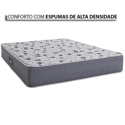 Imagem de Conjunto: box + colchão Herval Black espuma D60 casal 138X188X63