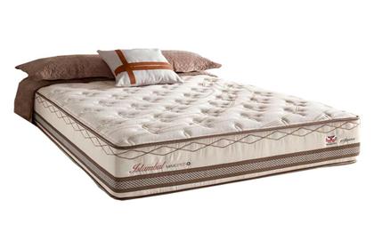 Imagem de Conjunto: box + colchão herval istambul molas maxspring queen 158x198x71