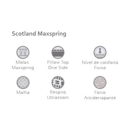 Imagem de Conjunto box + colchão scotland 158x198x73