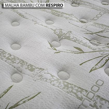 Imagem de Conjunto: box com baú branco + colchão herval imperatore molas ensacadas herval king 193x203x82