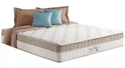Imagem de Conjunto: box com baú + colchão anjos king best - molas superlastic queen size 158x198x79