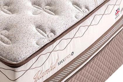 Imagem de Conjunto: box com baú + colchão herval istambul molas maxspring queen 158x198x79