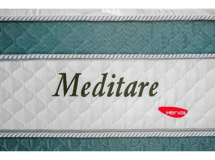 Imagem de CONJUNTO: BOX COM BAÚ + COLCHÃO HERVAL MEDITARE MOLAS ENSACADAS KING SIZE 1,93 x 2,03 