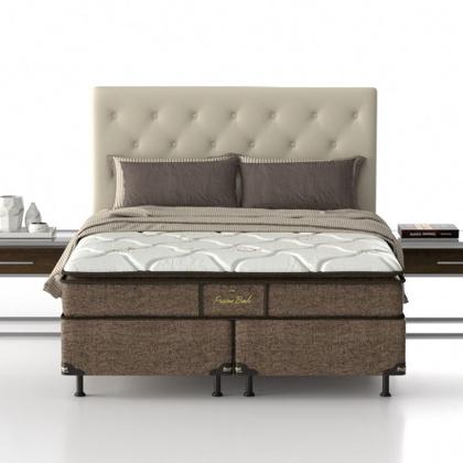 Imagem de Conjunto Box King Mola Ensacada Probel Passione Bambu (193x203x52cm) Branco