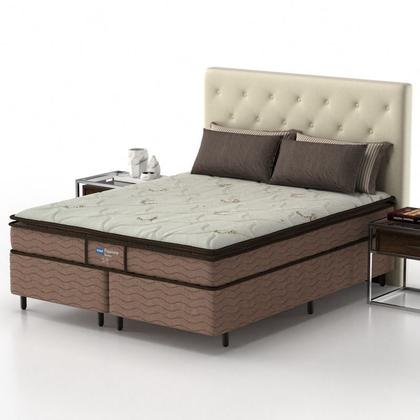 Imagem de Conjunto Box King Mola Ensacada Probel Passione Bambu (193x203x52cm) Branco