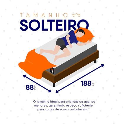 Imagem de Conjunto Box Marrom Durban Cinza Espuma D28 Solteiro 88x188x57 - King House