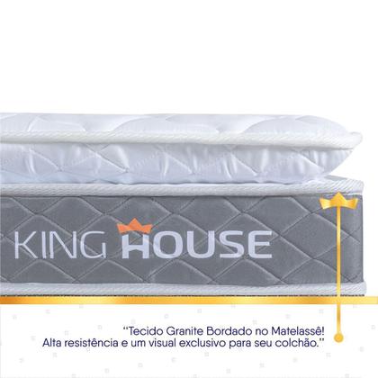 Imagem de Conjunto Box Marrom Durban Cinza Espuma D28 Solteiro 96x203x57 - King House