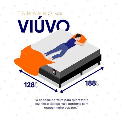 Imagem de Conjunto Box Preto Durban Cinza Espuma D28 Viúva 128x188x57 - King House