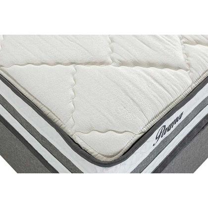Imagem de Conjunto Box Queen: Colchão Molas Herval Ensacadas Parma + Base CRC Suede Gray (158x198)