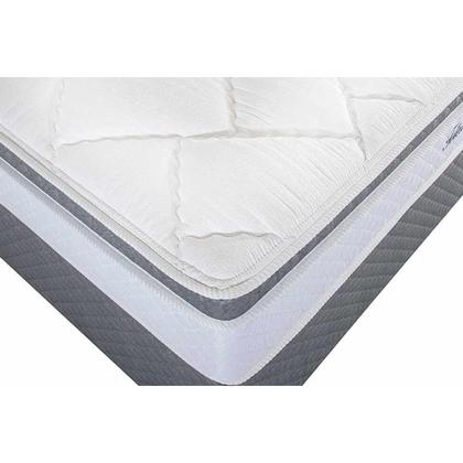 Imagem de Conjunto Box Queen: Colchão Molas Herval MasterPocket Ensacadas Toledo + Base CRC Suede Gray(158x198)