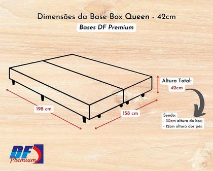 Imagem de Conjunto Box Queen (Colchão Star Plus Plumatex + Base Box)