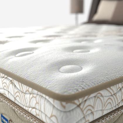 Imagem de Conjunto Box Queen Mola Ensacada Probel Turim (158x198x54cm) Branco