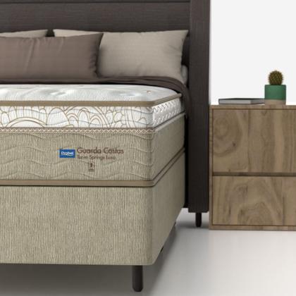 Imagem de Conjunto Box Queen Mola Ensacada Probel Turim (158x198x54cm) Branco