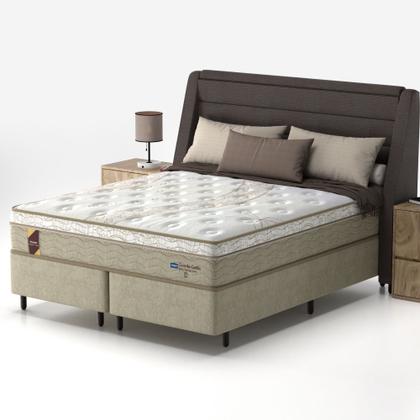 Imagem de Conjunto Box Queen Mola Ensacada Probel Turim (158x198x54cm) Branco