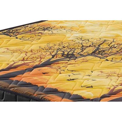 Imagem de Conjunto Box Solteiro: Colchão Espuma D Angelis Anjos Compact AG 65 / D28 / Pantanal Black + Base CRC Suede Black (88x188)