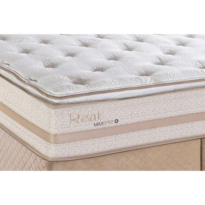 Imagem de Conjunto Box Solteiro: Colchão Molas Herval Maxspring Real + Base CRC Corano White (88x188)