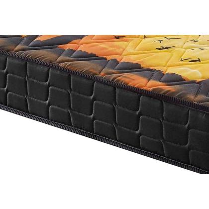 Imagem de Conjunto Box Viúva: Colchão Anatômico D Angelis Anjos Compact AG 65 / D28 / Pantanal Black + Base CRC Suede Black (128x188)