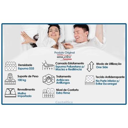 Imagem de Conjunto Box Viúva: Colchão Anatômico Orthoflex D33 Matera ML + Base CRC Suede Gray (128x188)