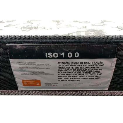 Imagem de Conjunto Box Viúva: Colchão Espuma Ortobom D33 Anatômico ISO 100 Ultra Firme + Base CRC Suede Black (128x188)