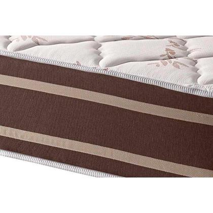 Imagem de Conjunto Box Viúva: Colchão Molas D Angelis Anjos Superlastic Duo Sono + Base CRC Suede Brown (128x188)
