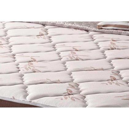 Imagem de Conjunto Box Viúva: Colchão Molas D Angelis Anjos Superlastic Duo Sono + Base CRC Suede Brown (128x188)