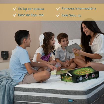 Imagem de Conjunto Box Viúva Mola Ensacada Probel Akira (128x188x46cm) Branco