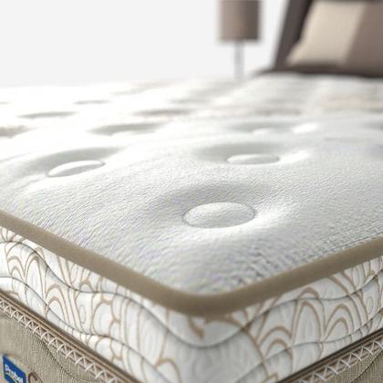 Imagem de Conjunto Box Viúva Mola Ensacada Probel Turim (128x188x54cm) Branco