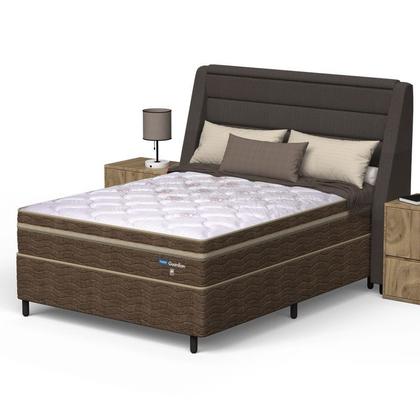 Imagem de Conjunto Box Viúva Mola Probel Guardian (128x188x58cm) Branco