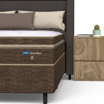 Imagem de Conjunto Box Viúva Mola Probel Guardian (128x188x58cm) Branco