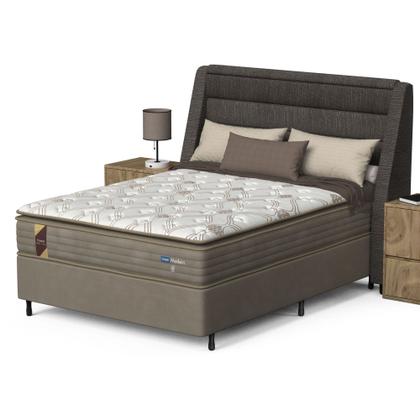 Imagem de Conjunto Box Viúva Mola Probel Modern (128x188x58cm) Branco