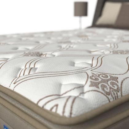 Imagem de Conjunto Box Viúva Mola Probel Modern (128x188x58cm) Branco