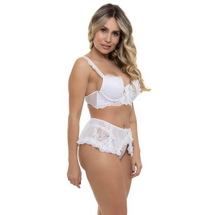 Imagem de Conjunto Branco Com Saia Sepie 14318 Rendado