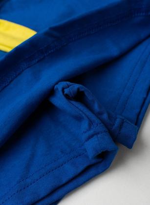 Imagem de Conjunto Brasil Infantil Menina Amarelo Blusa e Shorts Saia com Amarração Copa do Mundo