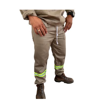 Imagem de Conjunto Brim Refletivo Manga Longa Elástico Total