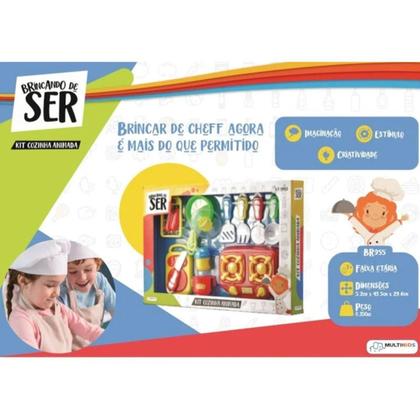 Imagem de Conjunto Brincando de Ser Kit Cozinha Animada com Acessórios Multikids
