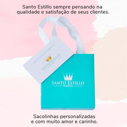 Imagem de Conjunto Brinco Colar Feminino Gota Cravejado Zircônia Luxo