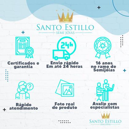 Imagem de Conjunto Brinco Colar Feminino Gota Cravejado Zircônia Luxo