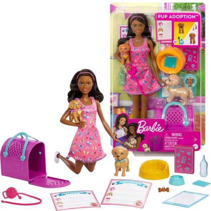 Imagem de Conjunto Brinquedo Adota Um Cachorrinho Barbie HKD87 Mattel