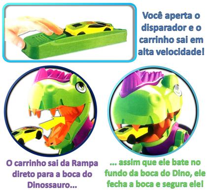 Imagem de Conjunto Brinquedo Pista Rampa Race Looping Dino Dinossauro - Acompanha Um Veículo Carro Carrinho - Samba Toys