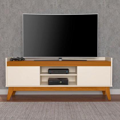Imagem de Conjunto Buffet e Rack Para Tv 50 Polegadas Ripado 136cm