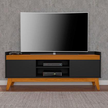 Imagem de Conjunto Buffet e Rack Para Tv 50 Polegadas Ripado 136cm