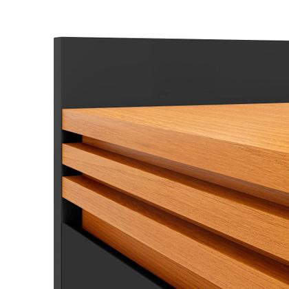 Imagem de Conjunto Buffet e Rack Para Tv 50 Polegadas Ripado 136cm