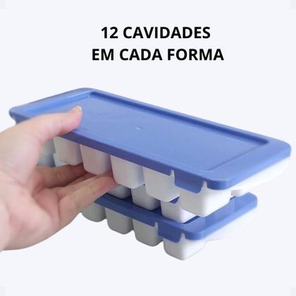 Imagem de Conjunto c/3 forma de gelo com tampa