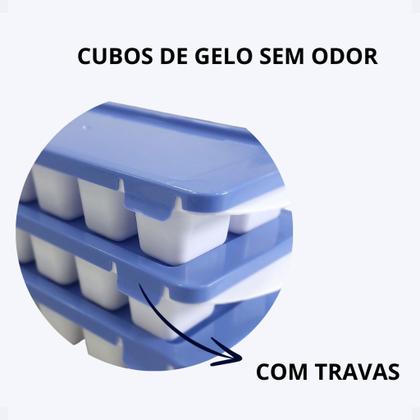 Imagem de Conjunto c/3 forma de gelo com tampa