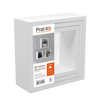 Imagem de Conjunto c/ 3 Nichos Quadrados Parede Quarto Decoração MDF