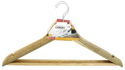 Imagem de Conjunto C/ 30 Cabides Rústico De Alta Qualidade Madeira Resistente